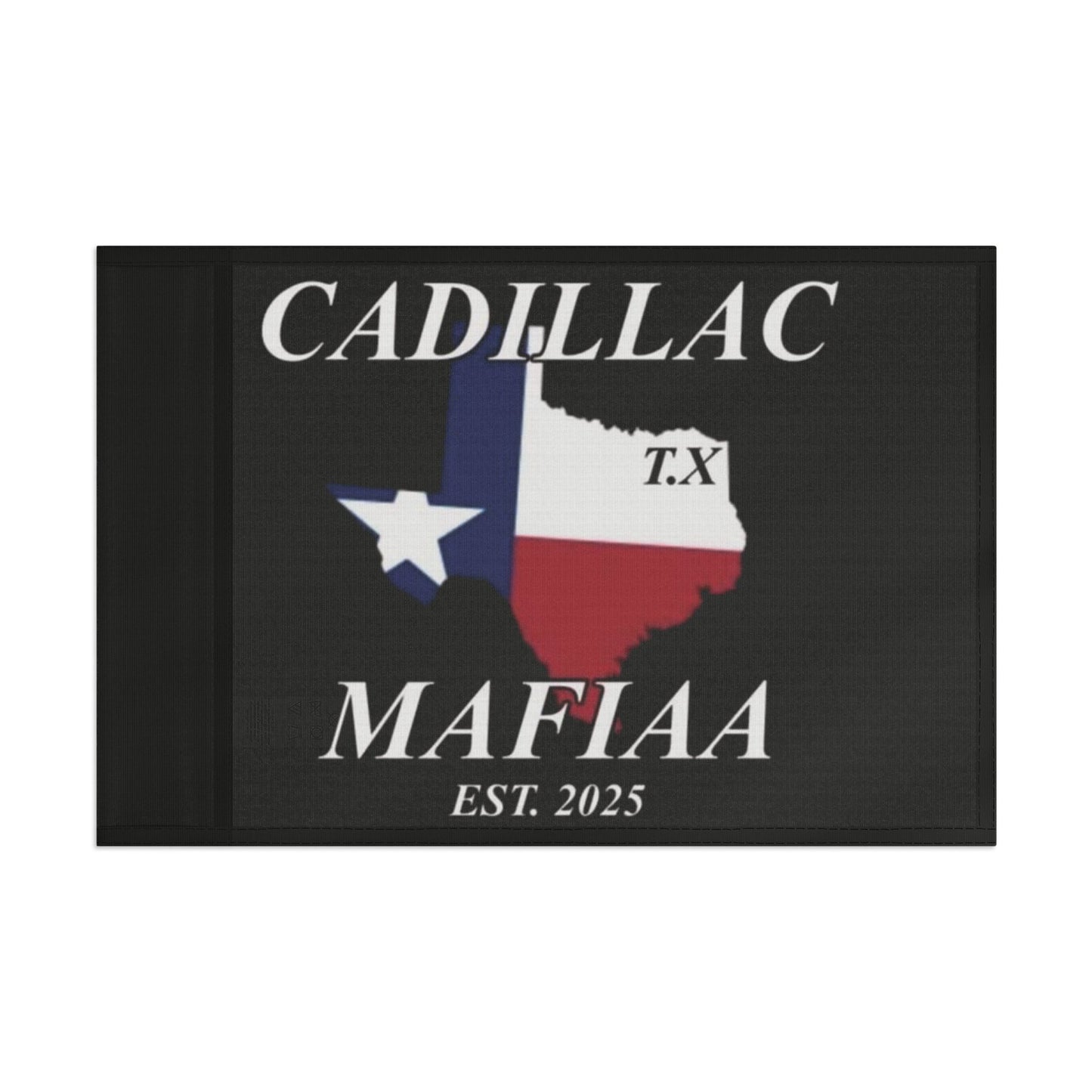 Cadillac Mafiaa Texas Flag - Vintage Design for Car Enthusiasts