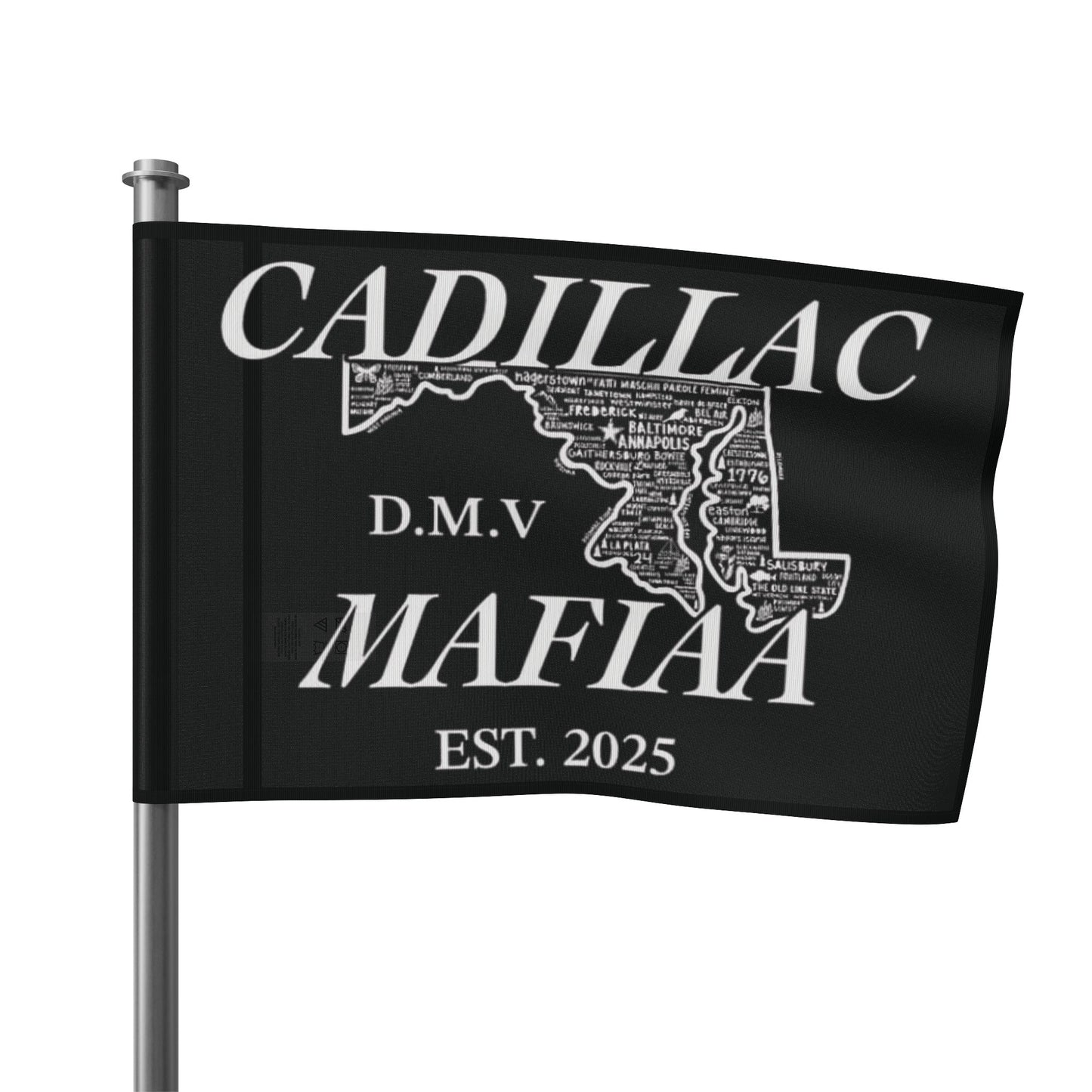 Cadillac Mafiaa D.M.V Flag - Vintage Design for Car Enthusiasts