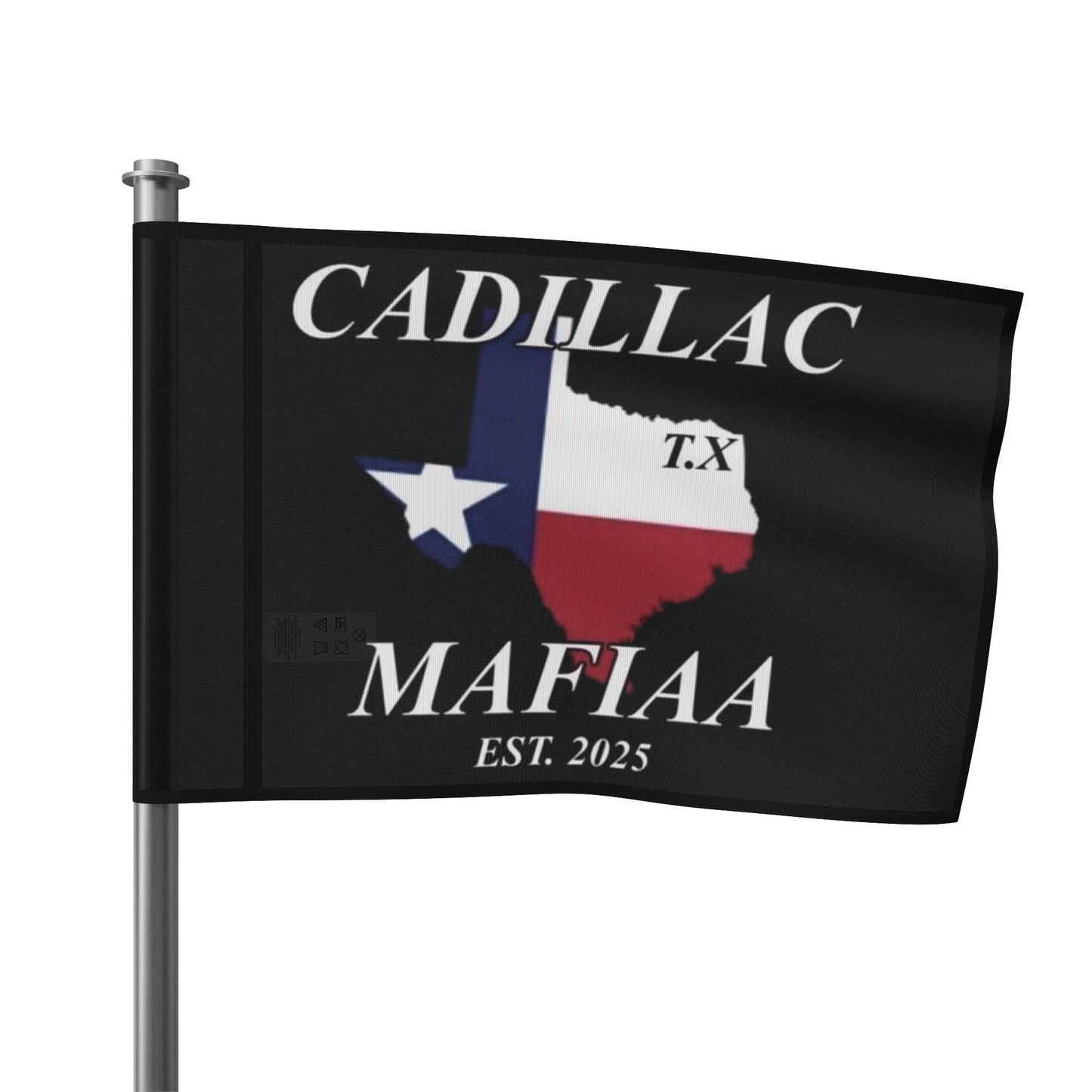 Cadillac Mafiaa Texas Flag - Vintage Design for Car Enthusiasts