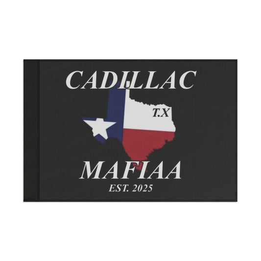 Cadillac Mafiaa Texas Flag - Vintage Design for Car Enthusiasts